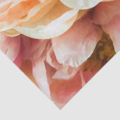 Elegantes Pink & Peach Peonies Tissue Seidenpapier (Detail)