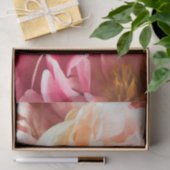 Elegantes Pink & Peach Peonies Tissue Seidenpapier (Geschenk)