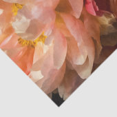 Elegantes Pink & Peach Peonies Tissue Seidenpapier (Detail)
