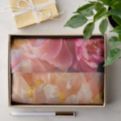 Elegantes Pink & Peach Peonies Tissue Seidenpapier (Geschenk)