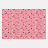 Elegantes Pink Poinsettias Weihnachtsfest Muster Geschenkpapier Set (Vorderseite 2)