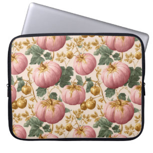 Elegantes Pink Pumpkins Autumn Design Laptopschutzhülle