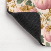 Elegantes Pink Pumpkins Autumn Design Mousepad (Ecke)