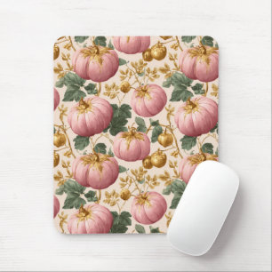 Elegantes Pink Pumpkins Autumn Design Mousepad