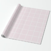 Elegantes Pink Square Wrapping Paper Geschenkpapier (Ungerollt)