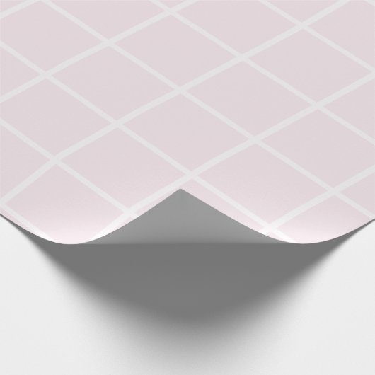 Elegantes Pink Square Wrapping Paper Geschenkpapier (Ecke)