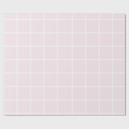Elegantes Pink Square Wrapping Paper Geschenkpapier (Saum)