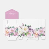 Elegantes Pink und Lila Pastel Floral Gevor Box Geschenkschachtel (Ungefaltet)