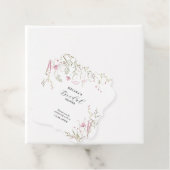 Elegantes Pink Wild Floral Brautparty Geschenkanhänger (Beispiel)