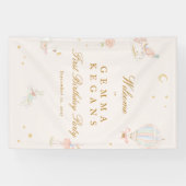 Elegantes pinkfarbenes Märchengebäck Banner (Horizontal)