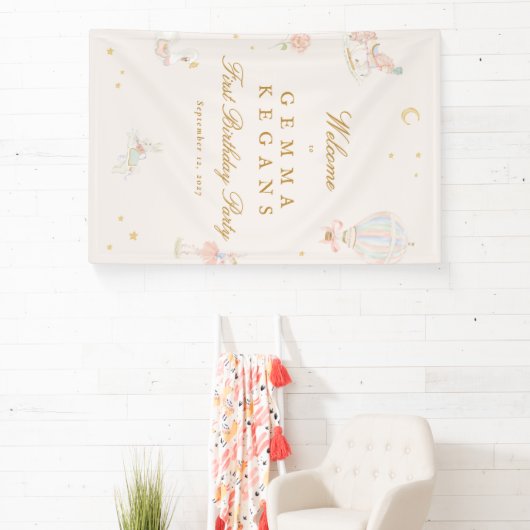 Elegantes pinkfarbenes Märchengebäck Banner (InSitu)