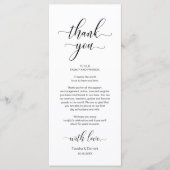 Elegantes Place Setting Dinner Party Danke Karte (Vorderseite)