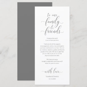 Elegantes Place Setting Dinner Party Danke Karte