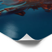 Elegantes Plakat der Transluzenten Schmetterlingsm Poster (Ecke)