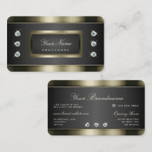 Elegantes Platinum Silber und Schwarz mit Diamante