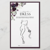 Elegantes Plum Lila Brautparty (Vorderseite)