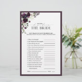 Elegantes Plum Lila Brautparty (Stehend Vorderseite)