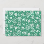 Elegantes Poinsettia Weihnachtsfeiertag Open House Einladung (Rückseite)