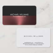 Elegantes Poliert Metall Professioneller Visitenkarte (Vorne/Hinten)