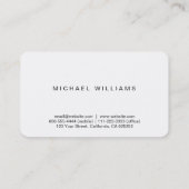 Elegantes Poliert Metall Professioneller Visitenkarte (Rückseite)