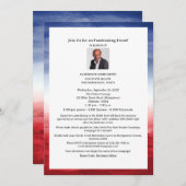 Elegantes politisches Fundraiser-Ereignis Einladung (Vorne/Hinten)