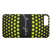Elegantes Polka Dots Muster Case-Mate iPhone Hülle (Rückseite (Horizontal))