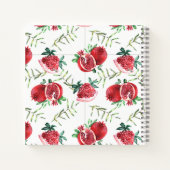 Elegantes Pomegranate Baby Shower Gift List Notebo Notizblock (Rückseite)
