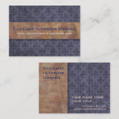 Elegantes Pompeji lila und Gold Visitenkarte (Vorne/Hinten)