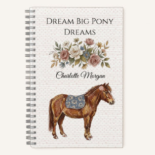 Elegantes Pony Notizblock