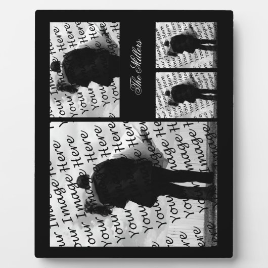 Elegantes Portfolio Custom Foto Plaque Fotoplatte (Vorderseite)
