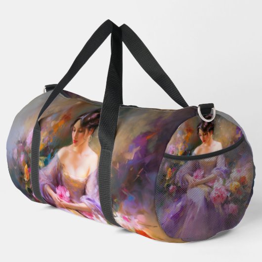 Elegantes Portrait Duffle Bag (Rechte Ecke)