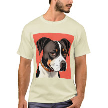 Elegantes Portrait eines schwarzen und weißen Hund