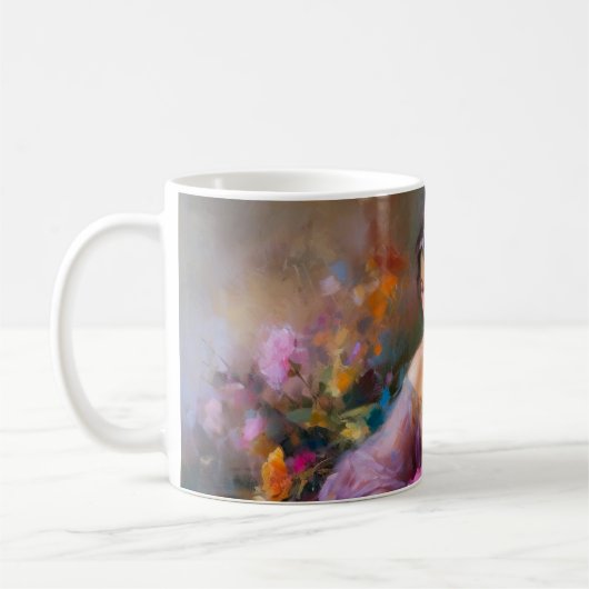 Elegantes Portrait Kaffeetasse (Links)