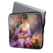 Elegantes Portrait Laptopschutzhülle (Vorderseite Links)
