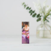 Elegantes Portrait-Lesezeichen Mini Visitenkarte (Stehend Vorderseite)