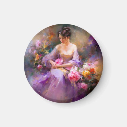 Elegantes Portrait Magnet (Vorne)