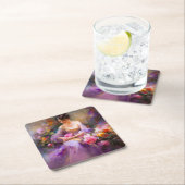 Elegantes Portrait Rechteckiger Pappuntersetzer (Vor Ort)