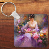 Elegantes Portrait Schlüsselanhänger (Vorderseite)