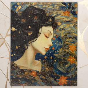Elegantes Portrait Starry Night Puzzle