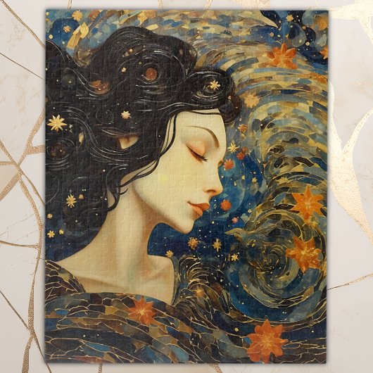 Elegantes Portrait Starry Night Puzzle