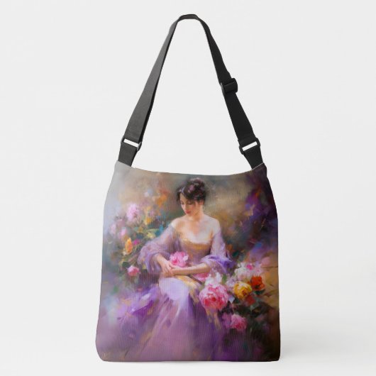 Elegantes Portrait Tragetaschen Mit Langen Trägern (Vorderseite)