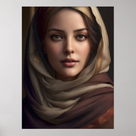 Elegantes Porträt von Frauen Kunst, Kultur und Kun Poster