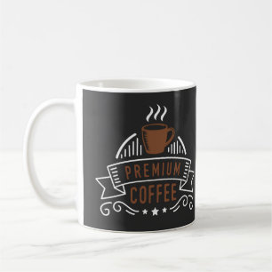 Elegantes Premium Coffee Design Logo Kaffeetasse