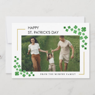 Elegantes Premium-Lucky-St.-Patrick’s-Tag-Foto Feiertagskarte