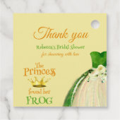 Elegantes Princess Frog Brautparty Vielen Dank Geschenkanhänger (Rückseite)