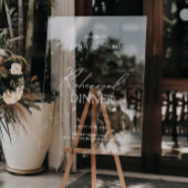 Elegantes Probe Dinner Akrolic Begrüßungszeichen Acrylschild