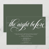 Elegantes Probe Dinner Einladung (Vorne/Hinten)