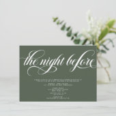 Elegantes Probe Dinner Einladung (Stehend Vorderseite)