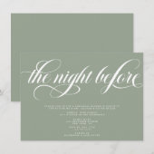 Elegantes Probe Dinner Einladung (Vorne/Hinten)