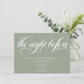 Elegantes Probe Dinner Einladung (Stehend Vorderseite)